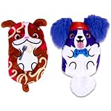 Dogs vs Squirls - Winston & Tony - 2-Pack - 4' Amazon Exclusive Squishy Bean Filled Plushies! - Collect These as Stocking Stuffers, Fidget Toys, or Sensory Toys - Great for Kids, Boys, & Girls!