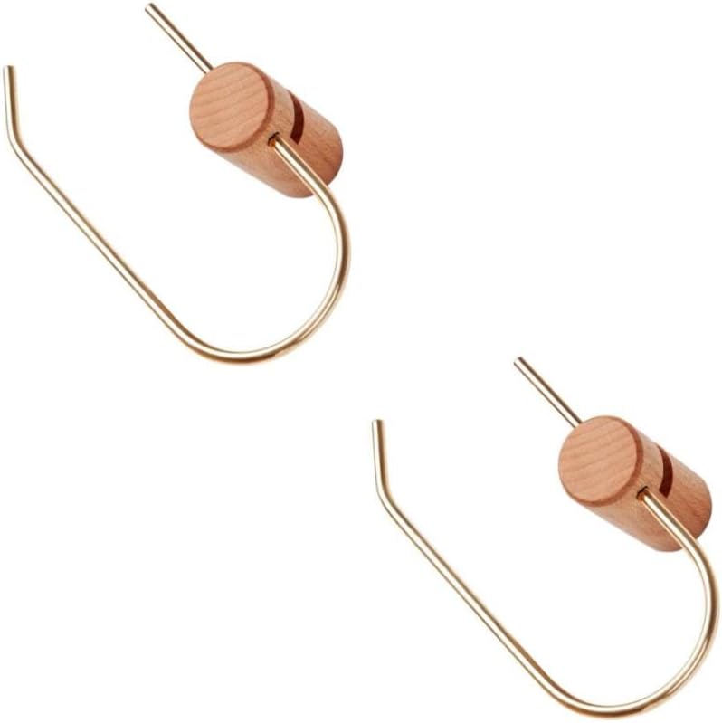 DOITOOL 2pcs Nordic Style Toilet Paper Holder Wall-Mounted Bathroom Roll Stand Phone Groove Space-Saving and Design for