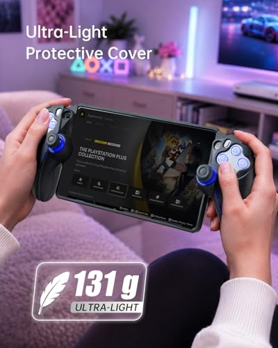 Image of UYIYE Case for PlayStation Portal Remote Player, Soft Rubber Protective Cover Compatible with PS Portal, Thin Fit Shockproof Scratch Resistant Case with Heat Dissipation & Precise 1:1 Fit-Balck