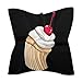 Cupcakes Cherry Cup Cakes Silk Like Head Scarf for Women Bandana for Hair Wrapping Fashion Accessory Square Hair Scarves 18