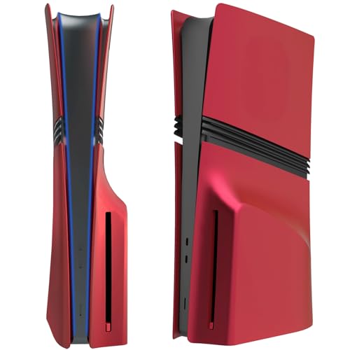 Façade pour PS5 Pro anti-poussière coque de protection rouge édition disque