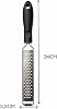 MallArt® Paslanmaz Çelik Parmesan Limon Rende - Ergonomik Saplı, Bulaşık Makinesinde Yıkanabilir, Zester Rende - Limon, Peynir, Hindistan Cevizi, Zencefil İçin