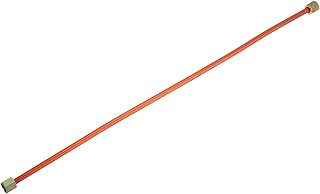 uxcell G1/8 Hex Nut 400 Length Air Compressor Exhaust Tube Replacement Copper Tone