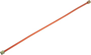 uxcell G1/8 Hex Nut 400 Length Air Compressor Exhaust Tube Replacement Copper Tone