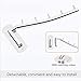 MulYeeh Folding Wall Mounted Clothes Hanger Rack Coat Hanger Stainless Steel Clothes Hook with Swing Arm for Bedroom Bathroom