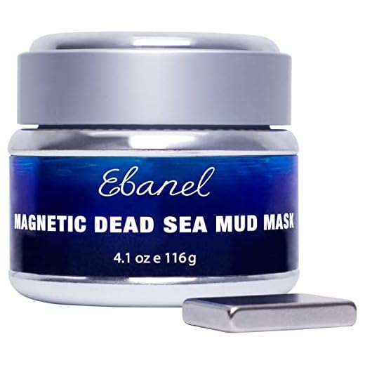 Ebanel Magnetic Dead Sea Mud Mask for Face and Body, 4.1 Oz Deep Pore Cleansing Moisturizing Bentonite Clay Detox Face Mask for Blackheads with Retinol, Rosehip, Avocado Oil, Argan Oil, Peptide