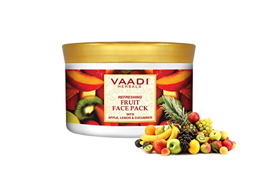 Vaadi Herbals Refreshing Fruit Face Pack - Herbal Face Pack - ALL Natural - Paraben Sulfate Free - Suitable for All Skin Types - Value Pack of 600gms (21.16 Oz)