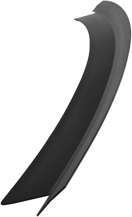 IKON MOTORSPORTS, Trunk Spoiler Compatible with 2015-2023 Ford Mustang 2-Door Coupe & Convertible Convertible, Matte Black ABS Rear Tail Wing Boot Lid