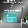 JUPPLIES Grifo Cocina Extraíble – Acero Inoxidable, Giratorio 360°, 3 Modos de Agua, Grifo Fregadero Cocina con Rociador Extraíble, Fácil Instalación, Grifos Cocina Fregadero Modernos (Giratorio) #1