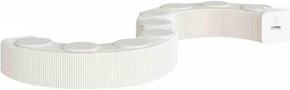 Foldable bench with unique design, narrow bench for entryway slim, Indoor Kitchen Table Bench, 120~150cm paper bench, for Kitchen Dining Room Living Room Bedroom Entrance Mudroom(Black,200-300cm/78.7-