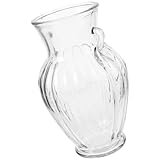 Vase en verre vintage – le récipient idéal pour vos plantes, parfait pour le bureau, la maison, le jardin, le balcon, la décoration de jardinage, etc. vase en verre transparent
