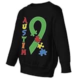 LLiYing-D Autism Awareness Children Toddler Unisex Casual Long Sleeve Hoodie T Shirt Black