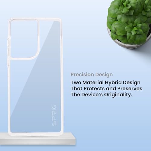 Image of SPRIG Compatible with Moto Edge 50 Fusion FusionCrystal Back Cover Drop Tested Shock Proof Mobile Case for Men, Women, Boys and Girls with Camera Protection (Transparent)