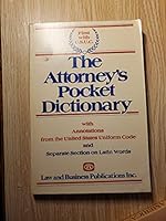 Attorney's Pocket Dictionary, The : With Annotations from the US Uniform Code an B000O6INZE Book Cover