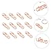 Lurrose 20pcs Cute Paper Clips Memo Creative Paper Clip Gold Bookmarks Book for Office Ticket Holder