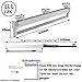Fkdeyijia Barra de Armario Extensible extraíble Riel para Perchas Perchero Ajustable Riel...