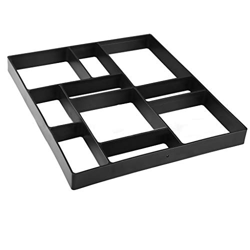 VWsiouev - Molde de plástico para pavimentos de pavimentos de pavimentos de pavimentos de pavimento de pavimento de hormigón moldes, 43 x 43 x 4 cm (B)