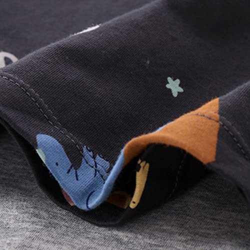 Boys Girls Soft Cotton 𝐒lee𝐩wear Set Long Sleeve T-shirt & Pants 𝐏a𝐣amas Toddler Cartoon 𝐋oun𝐠ewear 𝐍𝐢ghtwear Set2