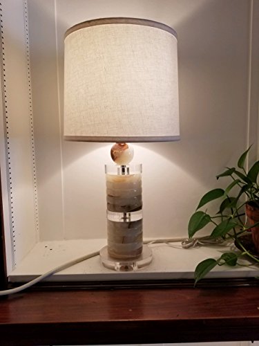 Image of B&P Lamp 8 Inch Diameter Round Acrylic Footed Lamp Base