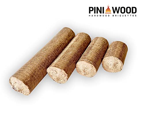 Miniatura 4 de Pini Briquetas De Madera Dura, 100 Roble, 30 Kg, Chimenea, Estufa, Leña, Barbacoa, Briquetas De Roble Con Larga Duración De Combustión
