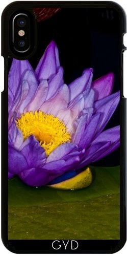 Custodia per Iphone X - Ninfea Viola by loki1982