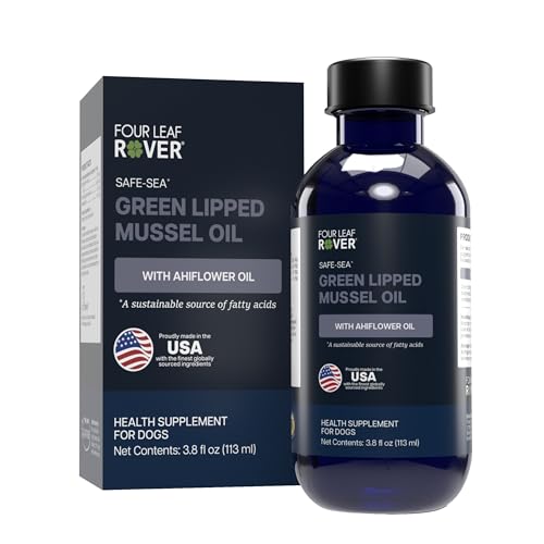 FOUR LEAF ROVER Safe-Sea - Green Lipped Mussels for Dogs with Ahiflower Oil and Astaxanthin...
