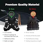 Weighted Vest, 6lb/8lb/12lb/16lb/20lb/25lb/30lb Weight Vest with Reflective Stripe, Weighted Vest for Men Women Workout Equipment for Strength Training, Running, Jogging, Fitness, Weight Loss - Image 4
