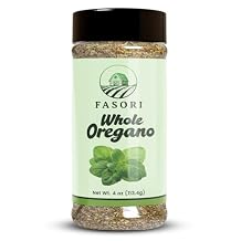Fasori Oregano Whole Leaves Premium Dried Oregano, Aromatic Mediterranean Herb for Italian Cooking, Pizza, Pasta & Sauces 4oz