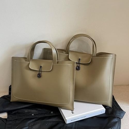 Mallette en cuir pour ordinateur portable grand format et compartimenté