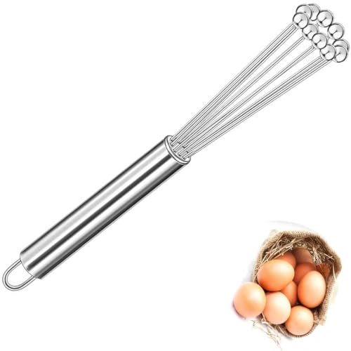 Frusta a sfera in acciaio inossidabile | Frusta a sfera professionale in acciaio inossidabile. Frusta da 10 pollici Ideale per mescolare, sbattere, sbattere e mescolare. Sbatte uova, cioccolato e