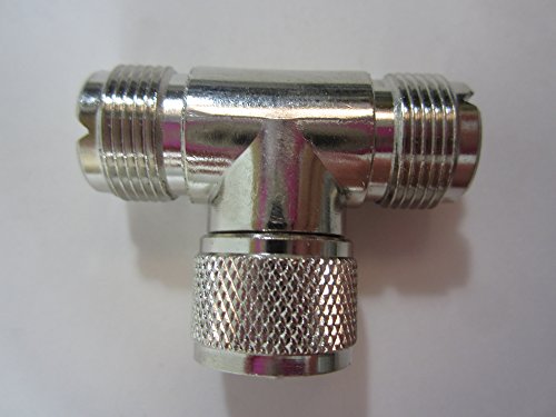 Workman TAT Dual Cable T Connector - PL-259 to SO-239