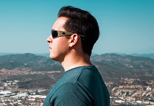 Gatorz Eyewear, Magnum Model, Aluminum Frame Sunglasses - Blackout Tactical Style/Smoked Polarized Lens #TOP4