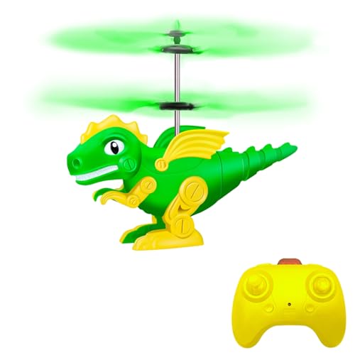YongnKids Remote Control Dinosaur Toys for Kids 5 6 7 8-12 Years Old, 2 Channel Remote Control Helicopter Flying Ball Toy Drones for Kids, Indoor Outdoor Games Christmas Birthday Gifts