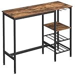 VASAGLE-Narrow-Bar-Table-with-Sturdy-Metal-Frame-Easy-Assembly-Industrial-Design-157-W-Rustic-Brown