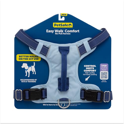PetSafe Easy Walk Comfort No Pull Dog Harness, Blue, Large