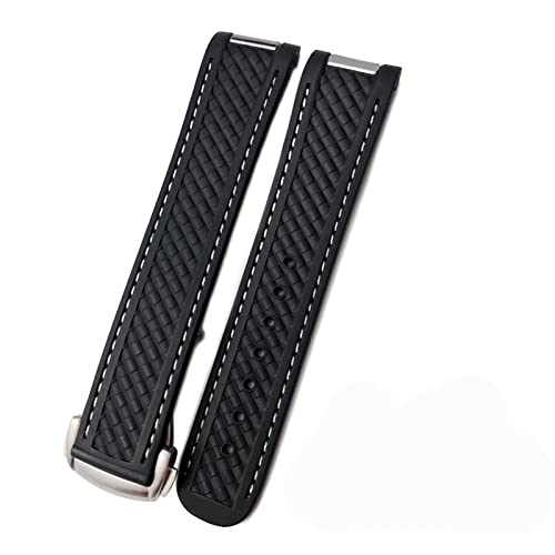 Bracelet 20mm Omega Seamaster silicone pour remplacer le cuir usé
