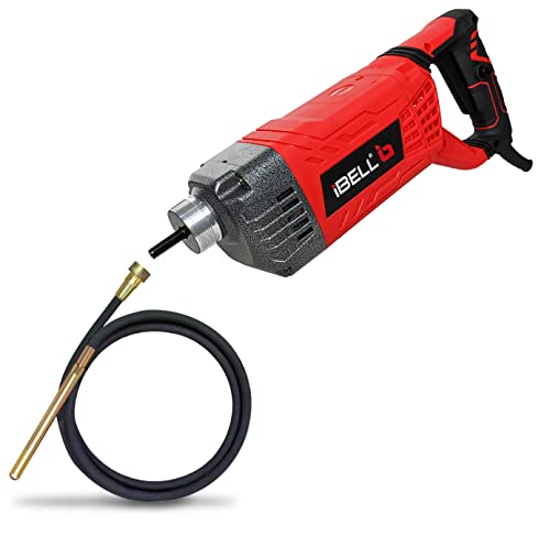 iBELL Concrete Vibrator CV35-48 | 1800W Electric Motor | 4000 RPM | 35mm Vibrating Needle with 2M Shaft | 230V~50/60Hz | High-Frequency 250Hz Vibratio
