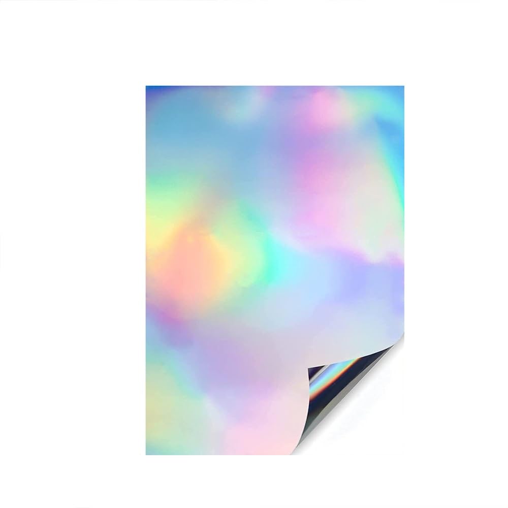 A4 Holographic Holo Glossy Self Adhesive Sticker Label Paper Inkjet Printer UK