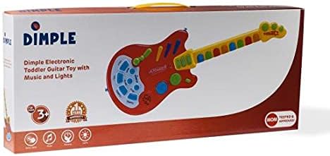 Miniatura 7 de Dimple Guitarra electrónica musical de mano para niños con más de 20 botones interactivos, palancas y modos para niños, el mejor juguete para niñas