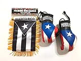 Puerto Rico Flagge, Puerto Rica KFZ Flagge, Puerto Rico Boxhandschuhe
