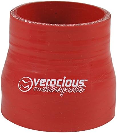 Redutor de mangueira de silicone Verocious BOOST PROOF, 4 lonas de poliéster, 2" x 2,5" de diâmetro interno x 7,62 cm – 1 unidade