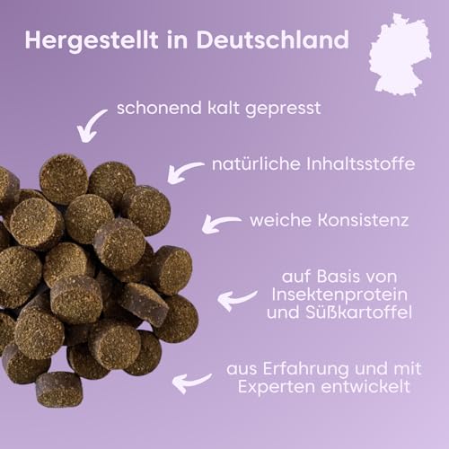 pfotenkumpels Seelenyoga | Beruhigungs-Snacks für Hunde I Mit Baldrian & Johanneskraut I Pflanzliches Beruhigungsmittel bei Angst, Stress & Silvester