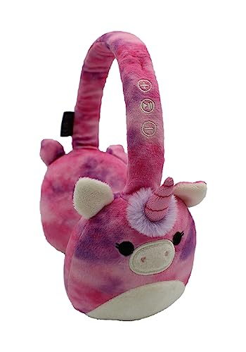 Squishmallows Lola The Unicorn Plush Bluetooth Headphones With Built-in Microphone To Make And Receive Calls. 10 Meter Bluetooth Range