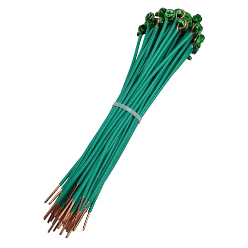 12AWG UL Listed 8 inch Grounding Pigtail Copper Cables Electronic Wire DIY (50 Pack)