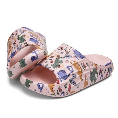 Image of DAYUMKOU Toddler Boy Sandals Girls Footwear Cute Open Toe Beach Slides Indoor Outdoor Kids Slippers Lightweight Pool Shoes