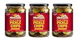Famous Dave's Signature Spicy Pickles 24oz Glass Jar (Pack of 3) (Pickle Chips)