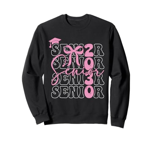 Senior Girl Class of 2030 Graduation 2030 Coquette Bow Sweatshirt