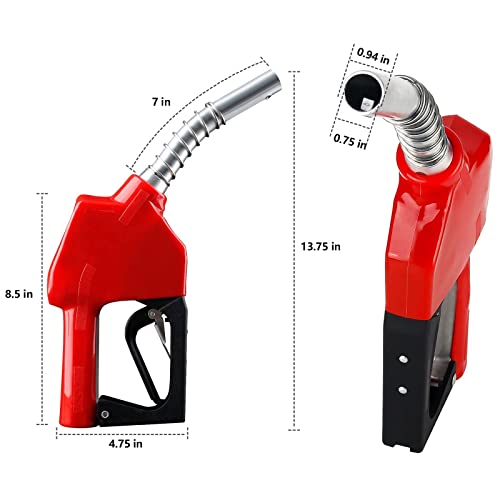 image for EONLION 3/4'' NPT Automatic Shut-Off Fuel Nozzle, Refilling for Diesel