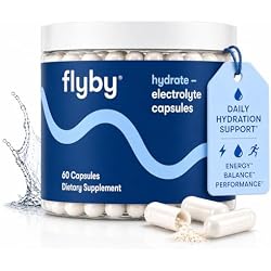 Flyby Electrolyte Capsule - Contains Sodium, Potassium, Vitamin D3, B Vitamins, Copper and Manganese | Electrolytes Recovery | Non-GMO | No Added Sugar – 60 Count