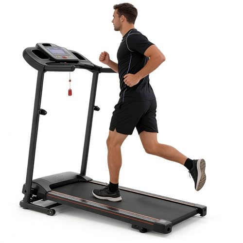 Image of Under Desk Treadmill, 2.5HP Folding Treadmill with 265 lbs Capacity - Incline Walking Pad for Home, 12 Programs, Compact & Portable for Small Spaces and Apartments